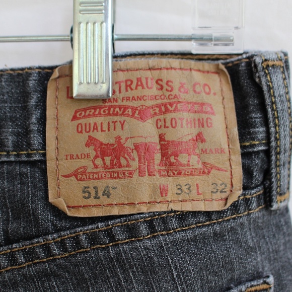 Levi 514 Mens Jeans Slim Straight 33x32 - Picture 4 of 8